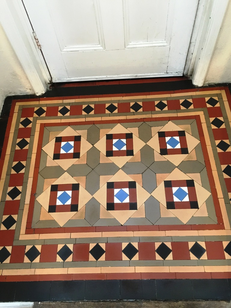 Victorian Tiled Lobby After Cleaning in Swindon