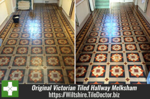 Original Victorian Tiled Hallway in Melksham