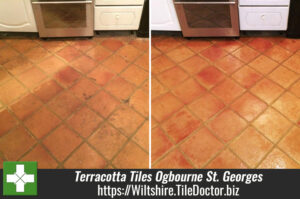 Cleaning & Sealing Terracotta Tiles in Ogbourne St. Georges