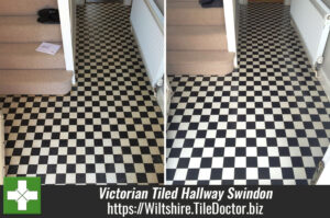 Victorian Tiled Hallway Cleaned and Sealed in Swindon