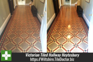 Cleaning & Sealing a Victorian Tiled Hallway in Heytesbury